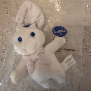 1999 PILLSBURY Doughboy 6" Mini Bean Bag Plush Doll - Vintage NEW IN PKG
